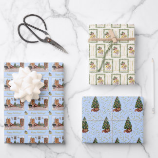Ode aan het Notenkrakerballet Blauw Inpakpapier Vel