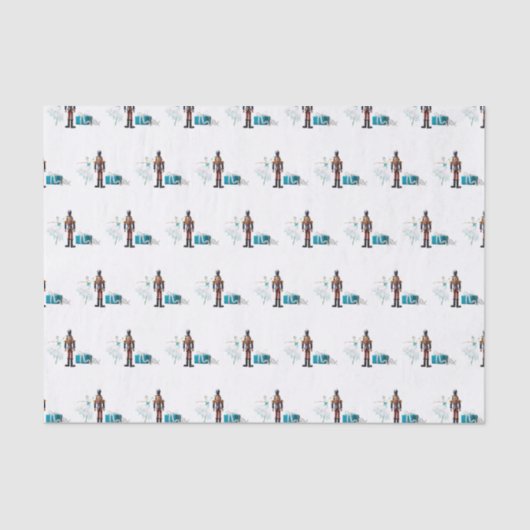 Ode aan het Nutcracker Ballet Tissuepapier (Voorkant)