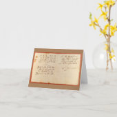 Ode aan Joy (Schiller - met autografie bestuurd sc Kaart (Gele Bloem)