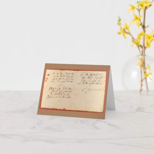 Ode aan Joy (Schiller - met autografie bestuurd sc Kaart (Gele Bloem)