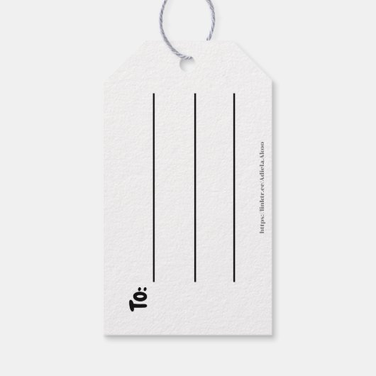 Ode aan liefde cadeaubijlage door dichter Adiela A Cadeaulabel (Achterkant)