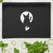 Ode aan Liefde Kat Keukenhanddoeken door Dichteres (Gevouwen)