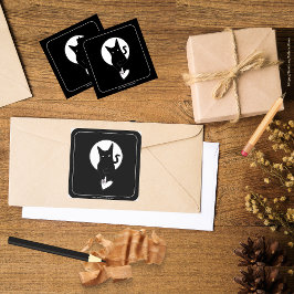 Ode aan Liefde Kat Sticker van Dichteres Adiela Ak