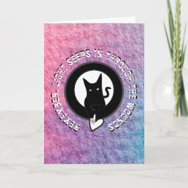 Ode aan Liefde Kat Wenskaart van Dichteres Adiela  Kaart