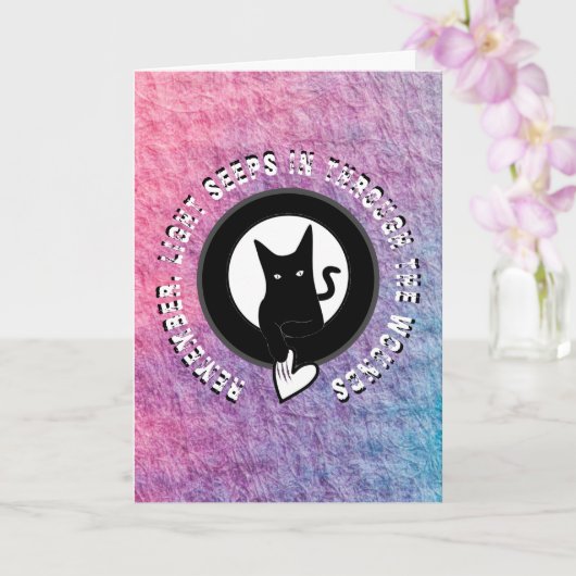 Ode aan Liefde Kat Wenskaart van Dichteres Adiela  Kaart (Orchidee)