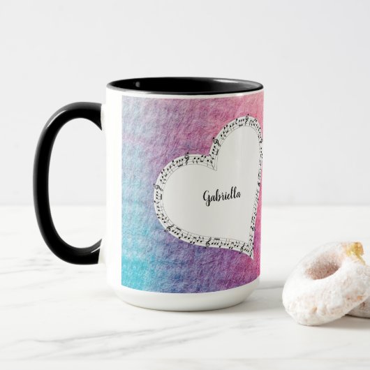 Ode aan Liefde Mok van Dichteres Adiela Akoo (Met donut)