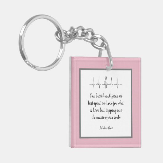 Ode aan Liefde Sleutelhanger van Dichteres Adiela  (Voorkant Links)