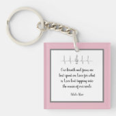 Ode aan Liefde Sleutelhanger van Dichteres Adiela  (Voorkant)