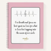 Ode aan Liefde Spiral Notitieboek van Dichteres Ad (Voorkant)