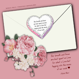 Ode aan Liefde Sticker van Dichter Adiela Akoo
