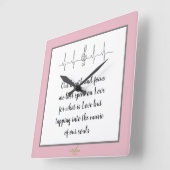 Ode aan Liefde Wandklok door Dichteres Adiela Akoo (Hoek)