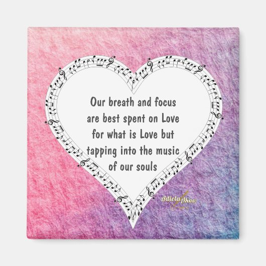 Ode aan Liefdesmagneet van Dichteres Adiela Akoo Magneet (Voorkant)