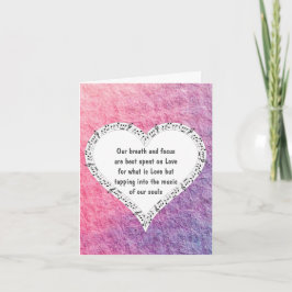 Ode aan Liefdesnota Kaart van Dichteres Adiela Ako