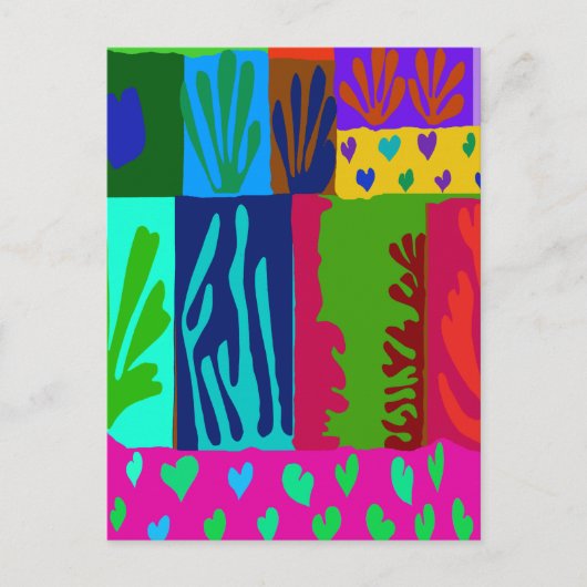 Ode aan Matisse Collage Briefkaart (Voorkant)