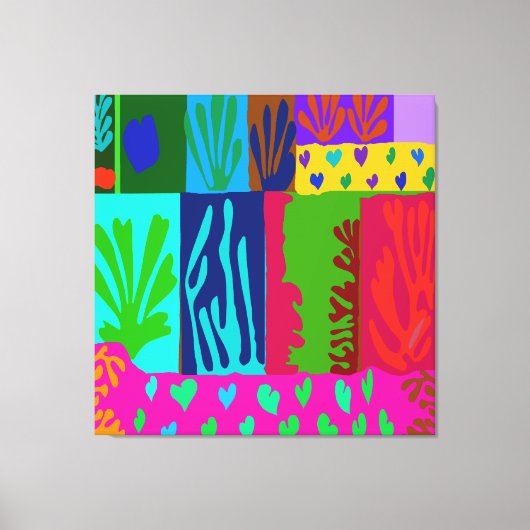 Ode aan Matisse Collage Canvas Afdruk (Voorkant)