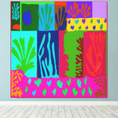 Ode aan Matisse Collage Canvas Afdruk (Insitu (Houten vloer))