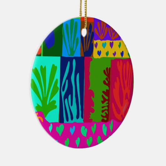 Ode aan Matisse Collage Keramisch Ornament (Rechts)