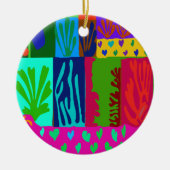 Ode aan Matisse Collage Keramisch Ornament (Voorkant)