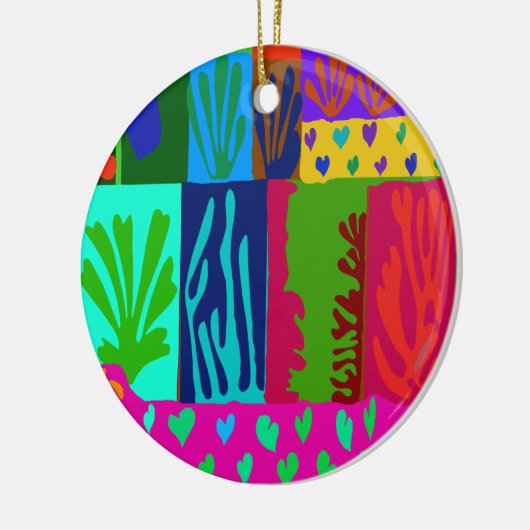Ode aan Matisse Collage Keramisch Ornament (Links)
