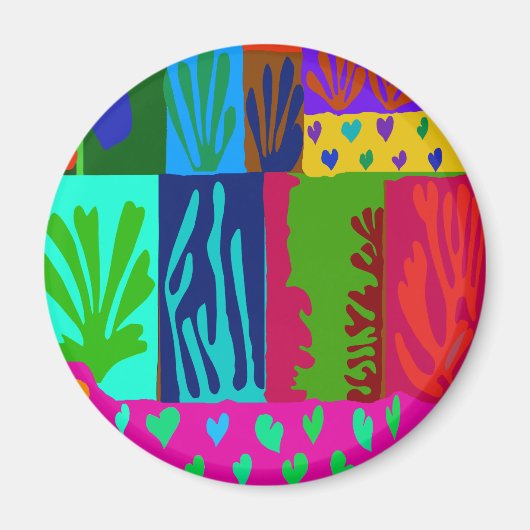 Ode aan Matisse Collage Magneet (Voorkant)