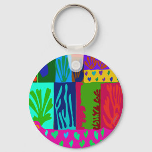 Ode aan Matisse Collage Sleutelhanger
