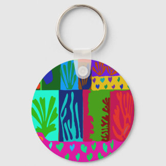 Ode aan Matisse Collage Sleutelhanger