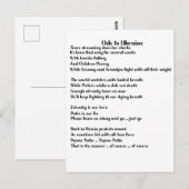 Ode aan Oekraïne gedicht over Oekraïne Courage Briefkaart (Voorkant / Achterkant)