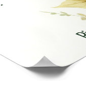 Ode aan Spring Poem met Brown Bird Wren Poster (Hoek)