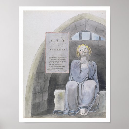 Ode aan tegenspoed, ontwerp 37 uit 'De gedichten v Poster (Voorkant)