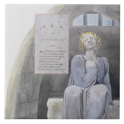Ode aan tegenspoed, ontwerp 37 uit 'De gedichten v Tegeltje (Voorkant)