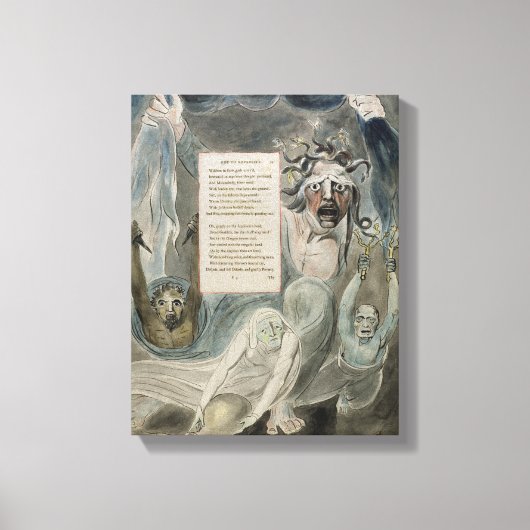 Ode aan tegenspoed, uit 'The Poems of Thomas Gray' Canvas Afdruk (Voorkant)