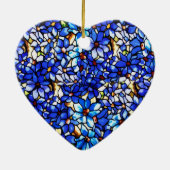 Ode aan Tiffany Clematis Keramisch Ornament (Achterkant)