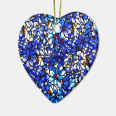 Ode aan Tiffany Clematis Keramisch Ornament (Links)