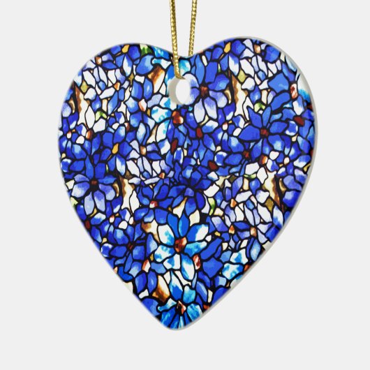 Ode aan Tiffany Clematis Keramisch Ornament (Links)