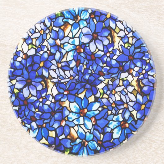 Ode aan Tiffany Clematis Zandsteen Onderzetter (Voorkant)