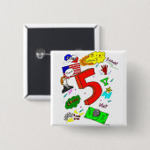 Ode aan Vijf Button (Voorkant /achterkant)