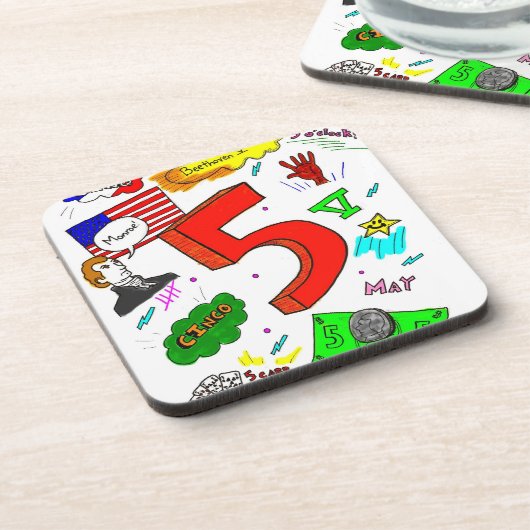 Ode aan Vijf Onderzetters - reeks van 6 (Linkerzijde)