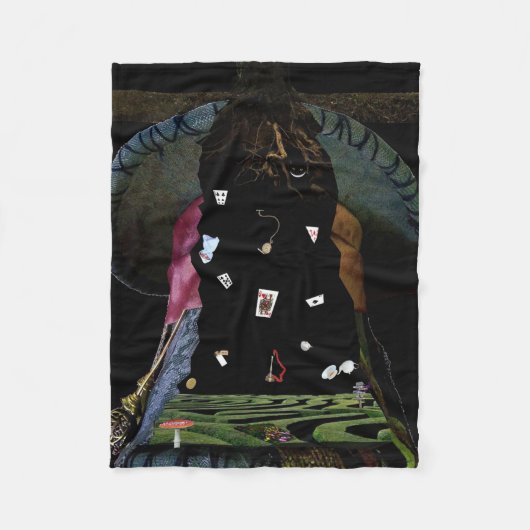 Ode aan Wonderland Fleece Deken (Voorkant)