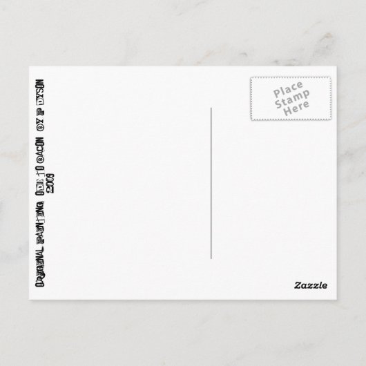 Ode naar Bacon Briefkaart (Achterkant)