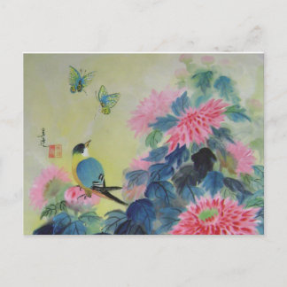 Ode naar lente briefkaart