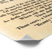 Ode op een Grecian Urn Poster (Hoek)