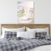 Ode op een ver perspectief van Eton College, van ' Canvas Afdruk (Insitu (Slaapkamer))