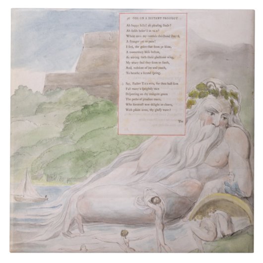 Ode op een ver perspectief van Eton College, van ' Tegeltje (Voorkant)