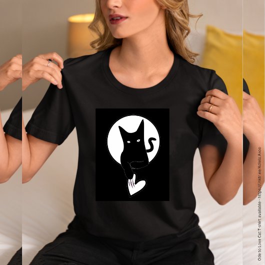 Ode to Love Cat T-Shirt van Adiela Akoo