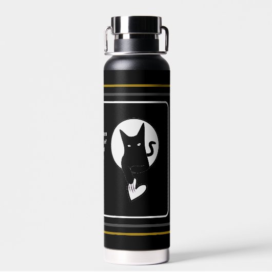 Ode to Love Cat Waterfles van Adiela Akoo (Achterkant)