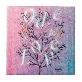 Ode to Love Ceramic Tegel door Poet Adiela Akoo Tegeltje (Voorkant)