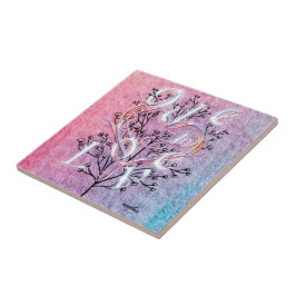 Ode to Love Ceramic Tegel door Poet Adiela Akoo Tegeltje