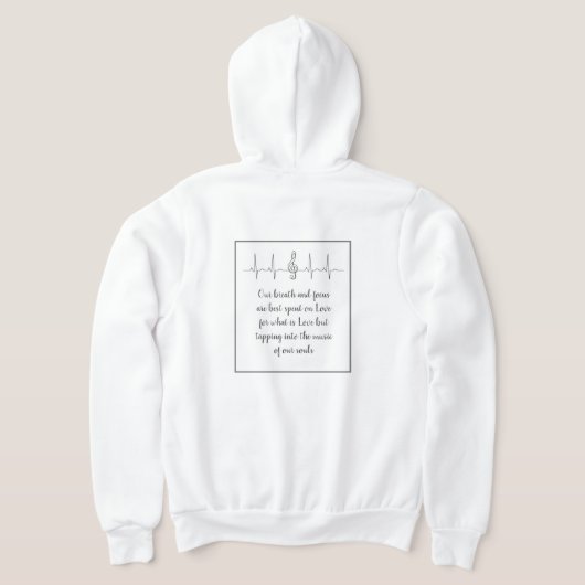 Ode to Love Hoodie van Dichter Adiela Akoo (Laag Achter)
