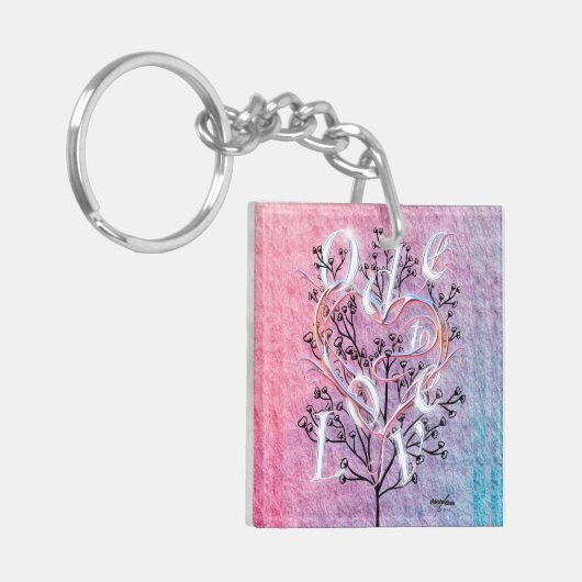 Ode to Love Keyring Ontworpen door: Adiela Akoo Sleutelhanger (Voorkant Links)