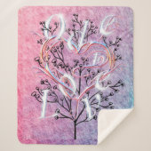 Ode to Love Sherpa Blanket by Adiela Akoo Deken (Voorkant)